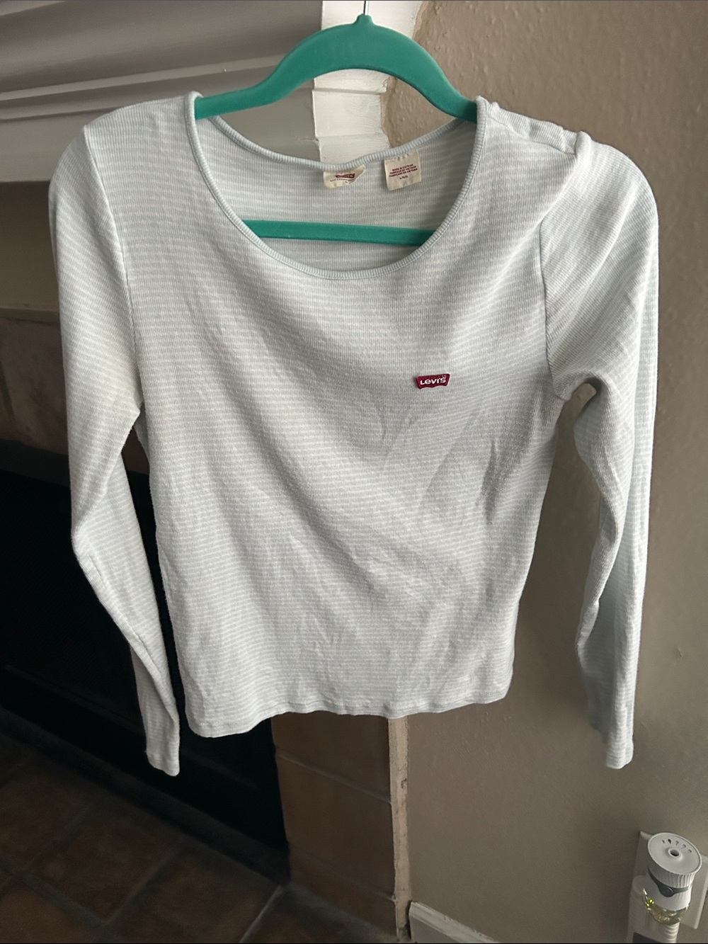 Levi’s Blue & White Striped Long Sleeve